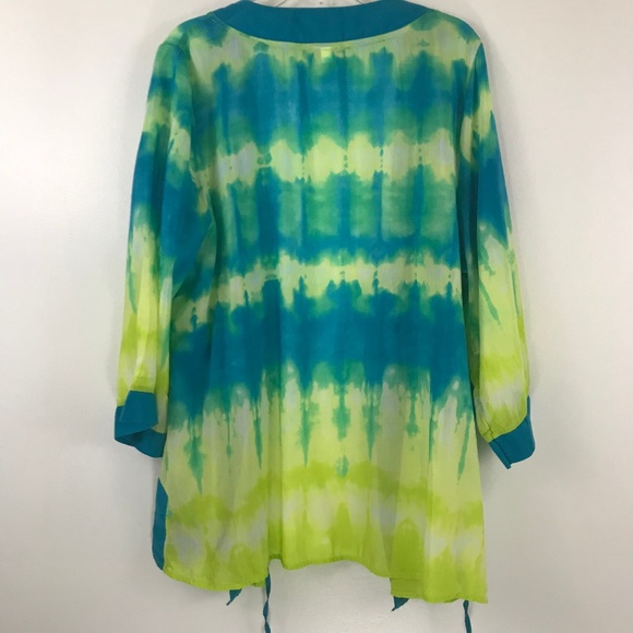 Calypso St. Barth for Target Kimono Yellow M/L - Picture 6 of 6